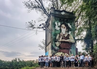 Commemorazione e inaugurazione del murale by Ale Senso (foto G.Colombo)