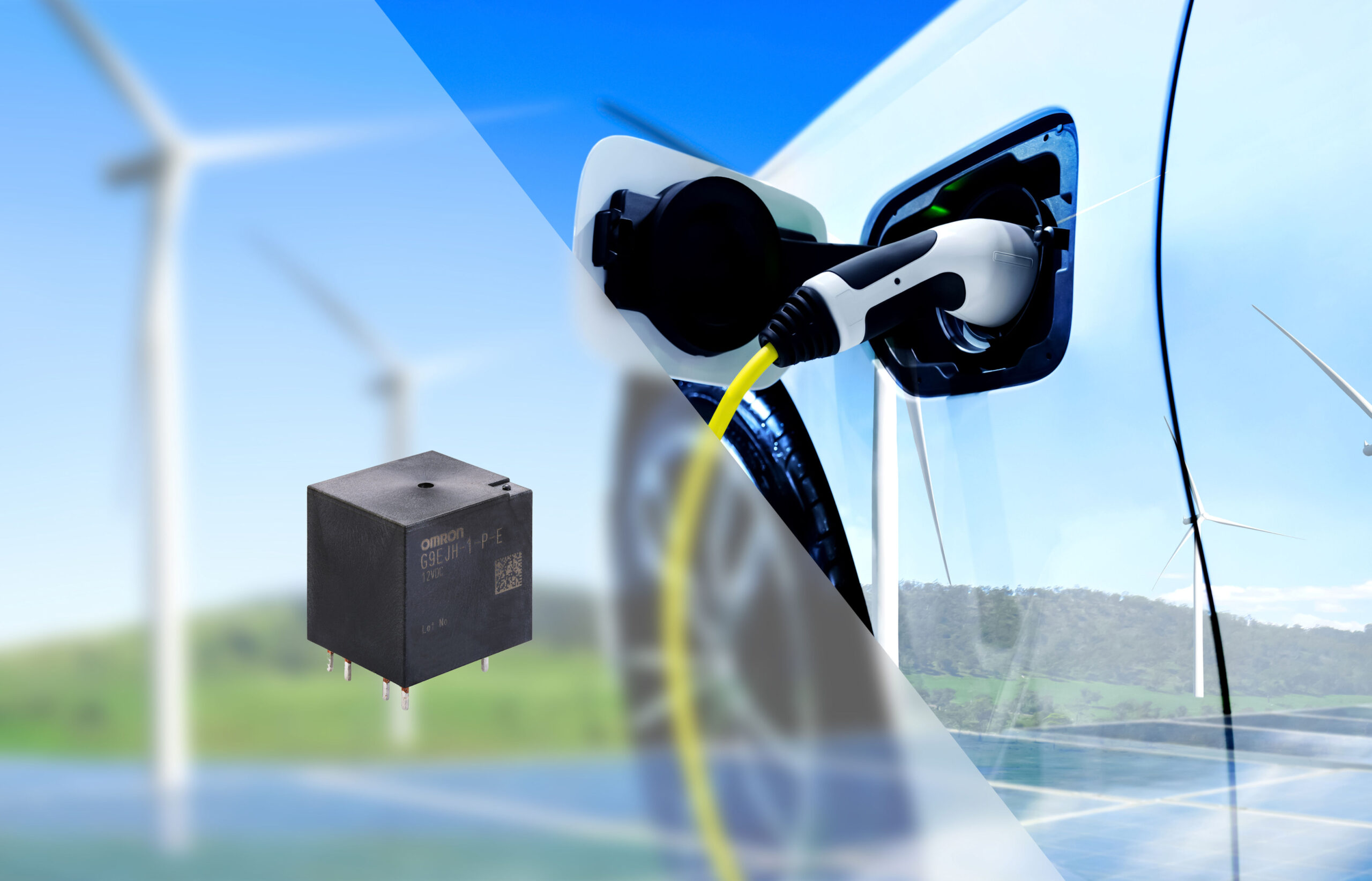 OMRON reveals ultra-compact power relay for high-voltage battery safety